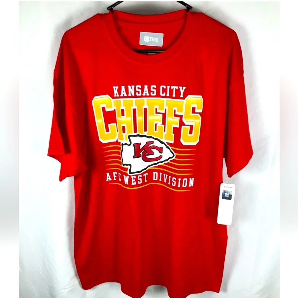 Kanas‎ City Chiefs Mens Red Xl NFL Licensed Short Sleeve T Shirt New With Tags